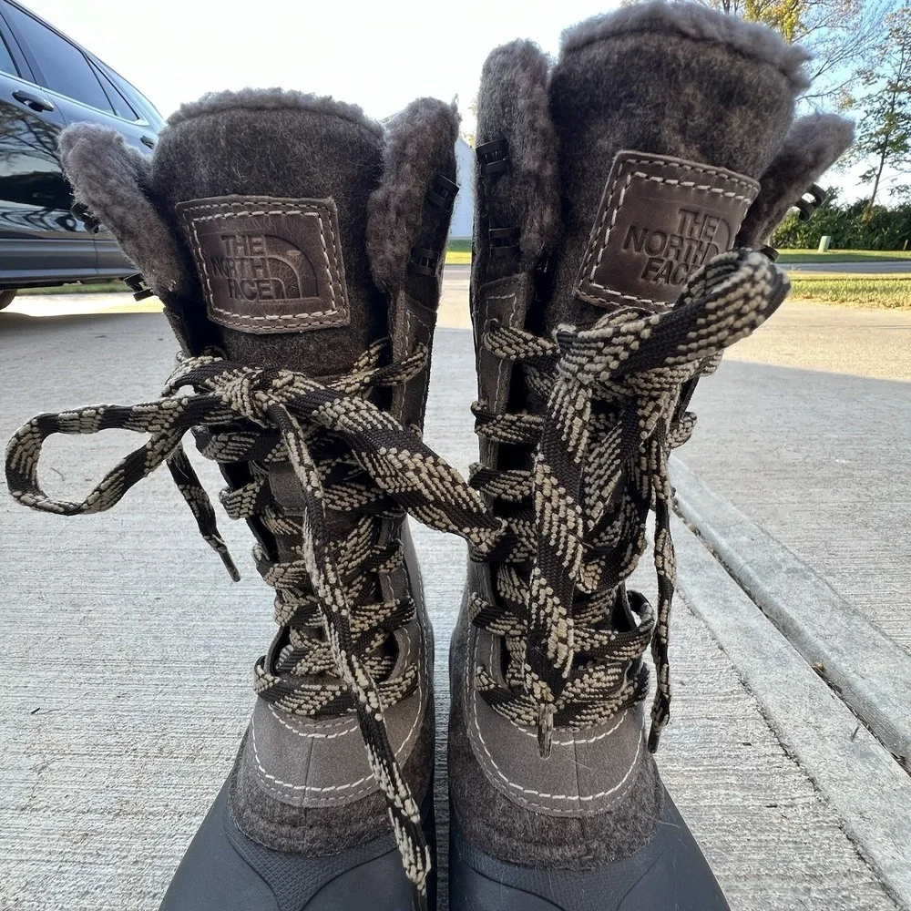THE NORTH FACE Shellista III Waterproof Insulated Brown Winter‎ Boot US 6